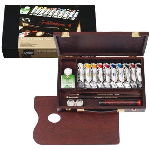 Rembrandt 18840004 pittura 40 ml Nero, Blu, Bordeaux, Marrone, Verde, Arancione, Rosso, Bianco, Giallo Tubo - Foto 1