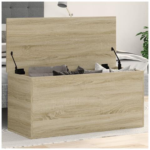 Contenitore Rovere Sonoma 100x42x46 Cm Legno Multistrato - Foto 1