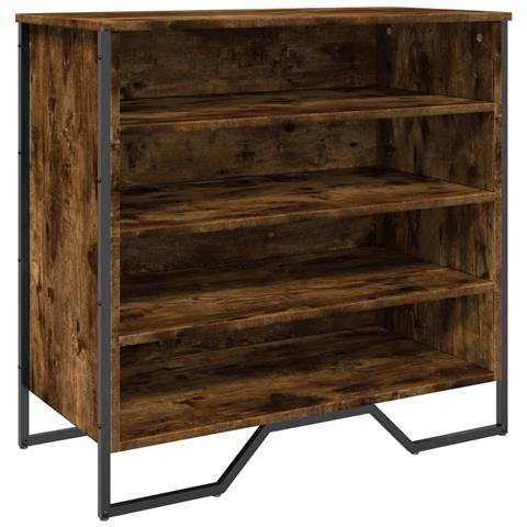 Scarpiera Rovere Fumo 80x38x78 Cm In Truciolato - Foto 2