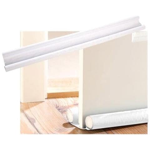 Parafreddo Sottoporta Isolante Doppio Isolamento 95cm Paraspiffero Bianco - Foto 1