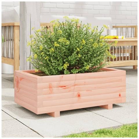 Fioriera Da Giardino 70x40x26,5 Cm In Legno Massello Di Douglas - Foto 3