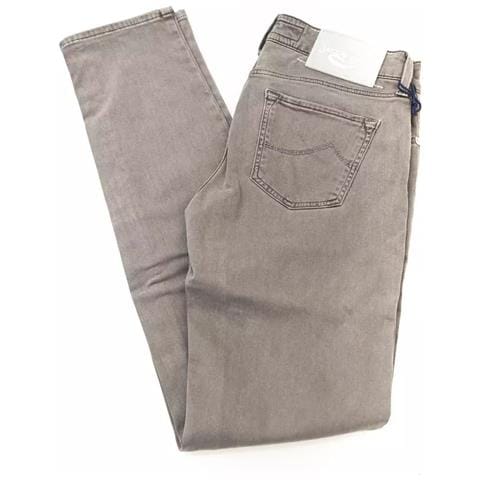 Jeans E Pantaloni In Simil Cotone Grigio - W29 - Foto 1