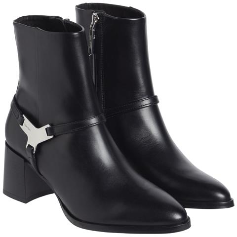 Ankle Boot 55 Stivaletti Pelle Scarpe Donna Nero Eu 38, Hw0hw02095 Beh - Foto 1