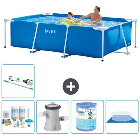 Piscina Fuori Terra - Rettangolo - 260x160x65 Cm - Blu - Include Accessori Coordinati A126 - Foto 1