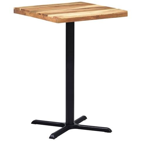 Lusso Casadino - Gamba Per Tavolino Da Bar Nero 76x76x107cm In Ghisa - Foto 1