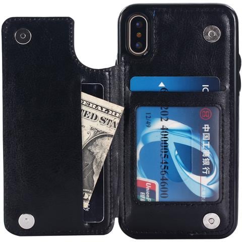 Custodia In Pelle Con Slot Per Schede Per Samsung Galaxy S23 Ultra - Nero - Foto 5
