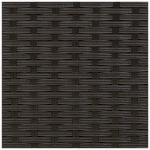 Lettino Prendisole con Cuscini Nero in Polyrattan - Foto 9