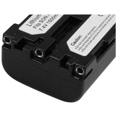 Batteria Per Sony Np-fm50 / Np-qm51 Videocamera Li-ion 7.. 4v 1500mah 11.1wh - Foto 2