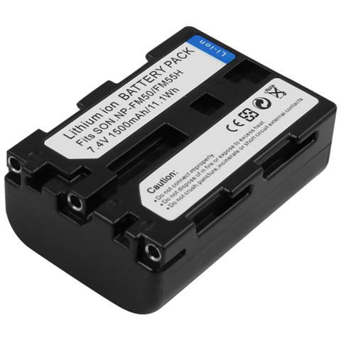 Batteria Per Sony Np-fm50 / Np-qm51 Videocamera Li-ion 7.. 4v 1500mah 11.1wh - Foto 3