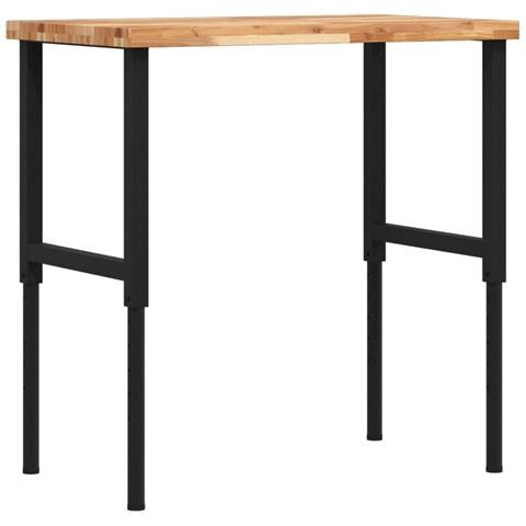 Banco Lavoro 100x60x(73-99,5) cm Legno di Acacia Rettangolare - Foto 1