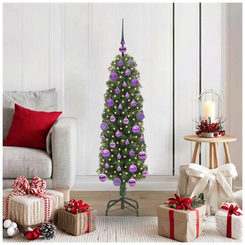 Albero di Natale artificiale con 150 LED Verde 120 cm - Foto 2