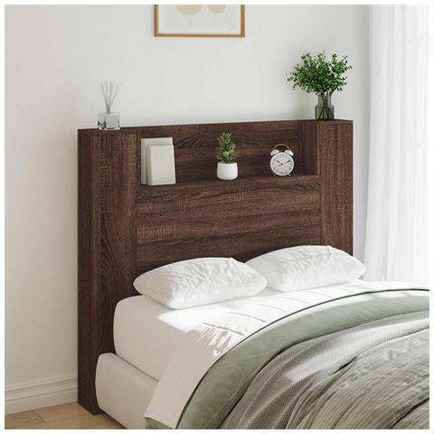 Testiera Rovere Marrone 120 x 16,5 x 103,5 cm Legno multistrato - Foto 2