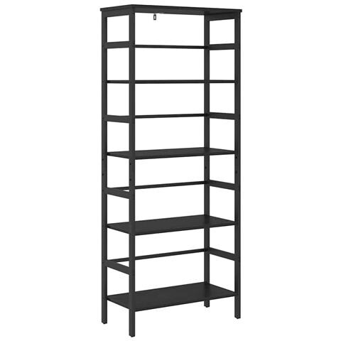 Libreria Rovere Nero 60 x 29,5 x 149 cm Legno multistrato - Foto 1