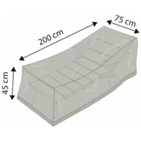 Copertura Per Lettino Da Giardino Deluxe 200x75x45cm  Impermeabile E Resistente - Foto 2