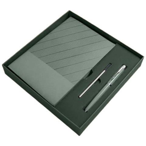 Quaderno A5 In Pelle Pu - 360 Pagine, Carta Spessa, Con Penna E Ricarica Green - Foto 1