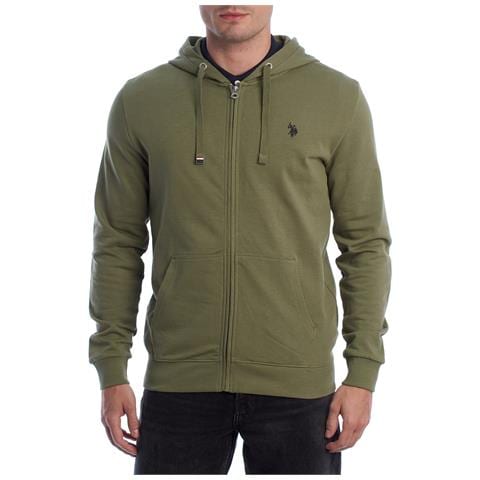 Felpa Con Cappuccio E Zip Da Uomo Us41162009 - Foto 7