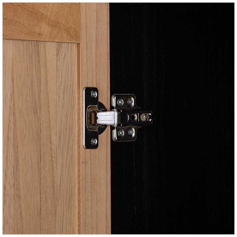 Tavolino In Legno E Metallo Con 1 Cassetto E 1 Anta 42x36,5x71h Cm - Foto 8