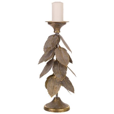 Candeliere In Metallo Dorato 19x19x43h - Foto 1