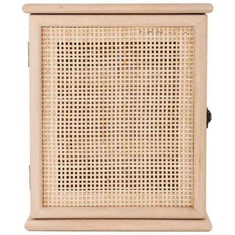 Scatola Chiavi Legno Griglia Marrone 24x7.5x30h Cm - Foto 2