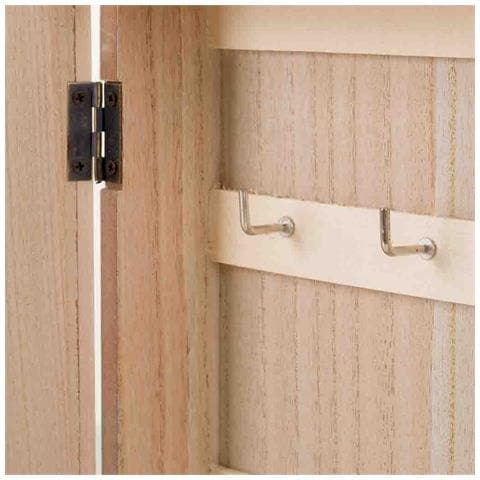 Scatola Chiavi Legno Griglia Marrone 24x7.5x30h Cm - Foto 5