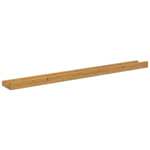 Scaffale da parete 4 pcs Beige 80 x 9 x 3 cm Legno multistrato - Foto 9