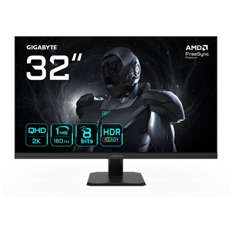 GS32QA Monitor Gaming 32” QHD - 2560 x 1440, 180Hz, 1ms, 300 cd /m², FreeSync Premium, HDR Ready, HDMI 2.0, DisplayPort 1.4 - Foto 1