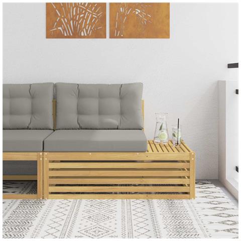 Divano da Esterno con cuscino Bianco 115 x 83 x 73 cm - Foto 2