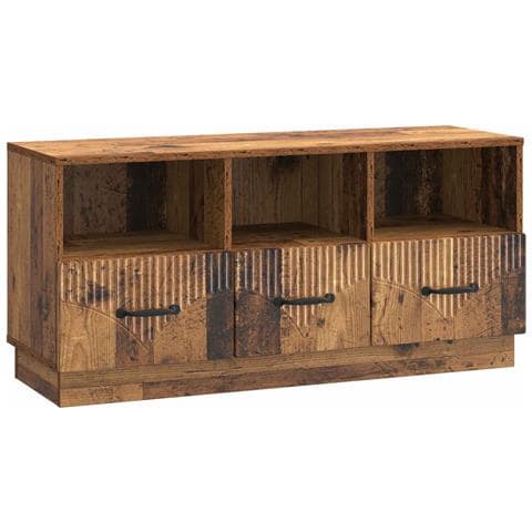 Mobile TV Legno antico 102 x 34,5 x 47 cm Legno ingegnerizzato - Foto 1