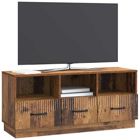 Mobile TV Legno antico 102 x 34,5 x 47 cm Legno ingegnerizzato - Foto 2
