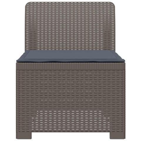 Divano da Giardino a 1 Posto con Cuscino Aspetto Rattan PP - Foto 2