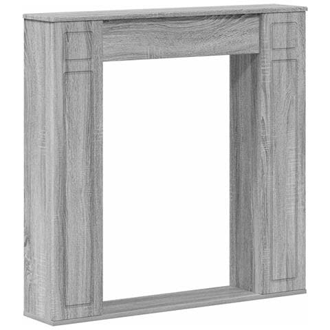 Cornice per camino Sonoma grigio 100 x 20 x 100 cm - Foto 1