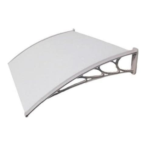 Pensilina In Policarbonato Modulare Con Supporto Grigio 130 X 100 Centimetri - Foto 1