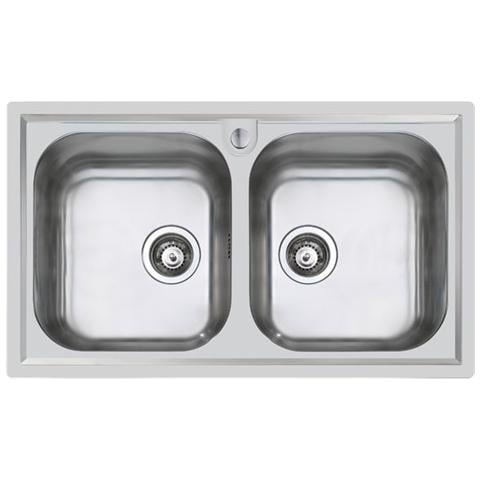 Lavello 87cm 2vasca Linea Marine Inox - Foto 3