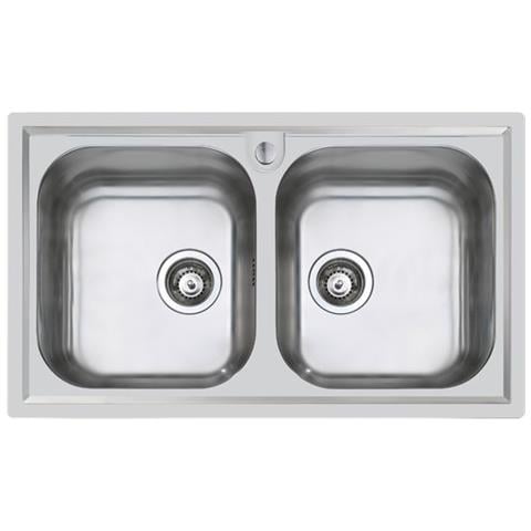 Lavello 87cm 2vasca Linea Marine Inox - Foto 1