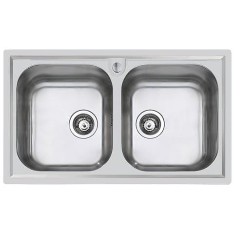 Lavello 87cm 2vasca Linea Marine Inox - Foto 2