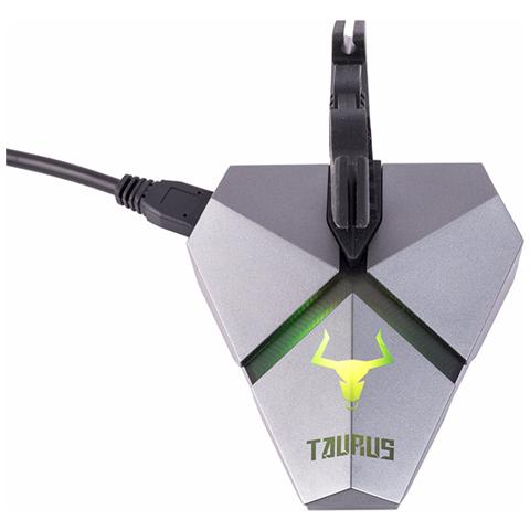 Tendifilo Mouse Bungee Gaming Taurus MB01 Colore Nero / Argento - Foto 15