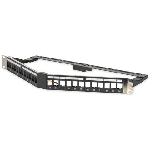 Modular Patch Panel Shielded V-design 24-port Color Black - Foto 3