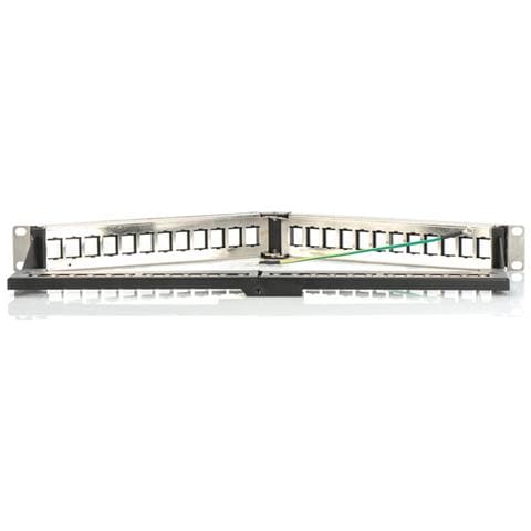 Modular Patch Panel Shielded V-design 24-port Color Black - Foto 1