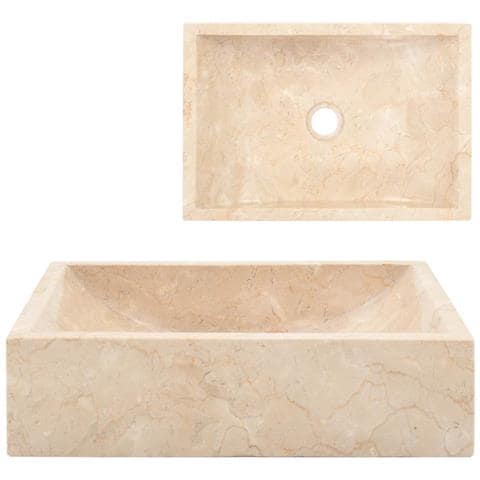 Lavandino 45x30x12 Cm In Marmo Crema - Foto 1