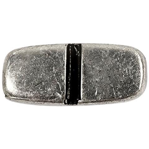 Ciondolo, Misura 6x14 Mm, Argento Antico, 5pz - Foto 2