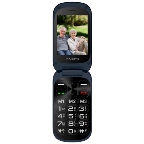 Sileno 52 Flip Senior Phone Dual Sim Display 2.8" Micro SD Bluetooth con Tasti Grandi + SOS Fotocamera Colore Nero - Italia - Foto 3