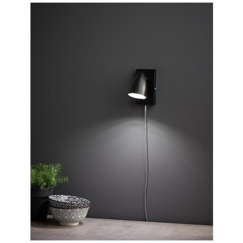 Applique Per Interni A 1 Luce Nera, Gu10 - Foto 1