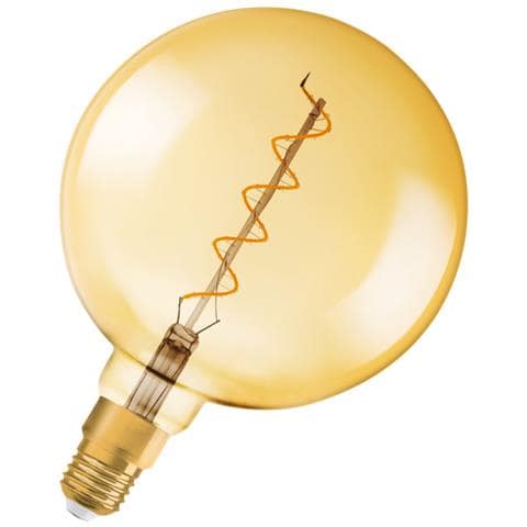Edition 1906 Globo 200mm Led Trasparente Filamento Variabile Oro - 5 W = 28 - E27 - Bianco Caldo - Foto 2