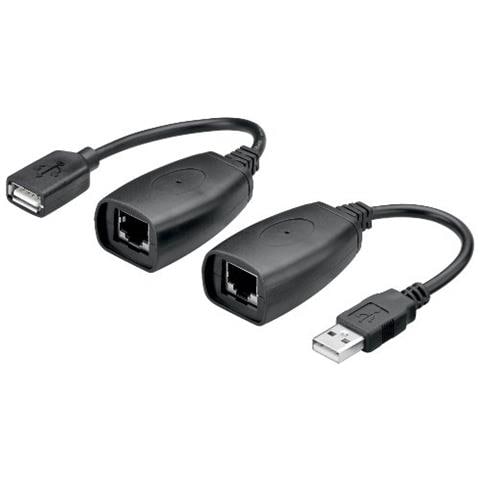 USB - extension Ethernet, 40m USB A USB A Nero cavo di interfaccia e adattatore - Foto 1