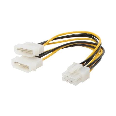 -basic-s--internes Stromkabel 2x 13.3 Cm Stecker Auf 8-pol Pci Express, 0,13m (bs78218-hq)  - Foto 1
