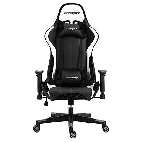 Dr175 Sedia Per Gaming Universale Seduta Imbottita Nero, Bianco - Foto 1