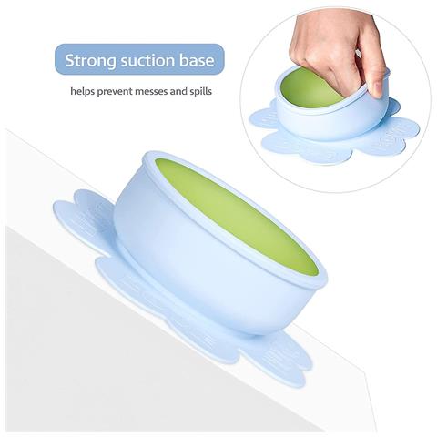 HTN Ciotola Di Aspirazione In Silicone Ciotole Da Nutrizione Per Bambini Con Base Di Aspirazione