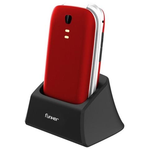E200 Max Audio 2 Senior Phone Display 2.8" con Tasti Grandi + Tasto SOS Bluetooth Colore Rosso - Europa - Foto 1