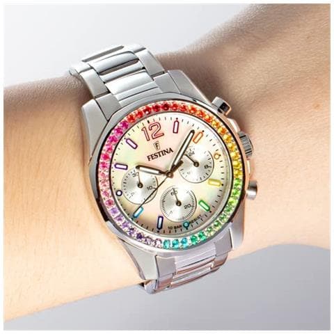 Orologio Donna Cronografo Rainbow Silver - Foto 2