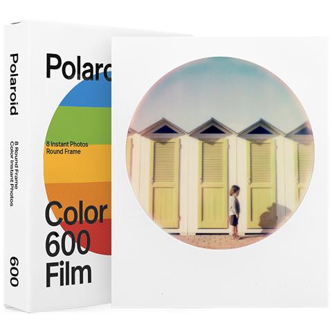 Confezione Da 8 Pellicole Fotografiche A Cornice Rotonda Per Fotocamera 600, Bianco - Foto 2